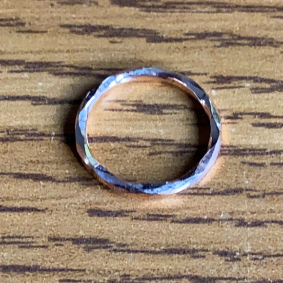 10K Rose GOLD and White GOLD Ring Set - Picture 2 of 8